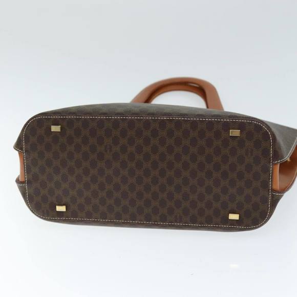 CELINE Macadam Canvas Hand Bag PVC 2way Brown Auth 74548 - Picture 5 of 16